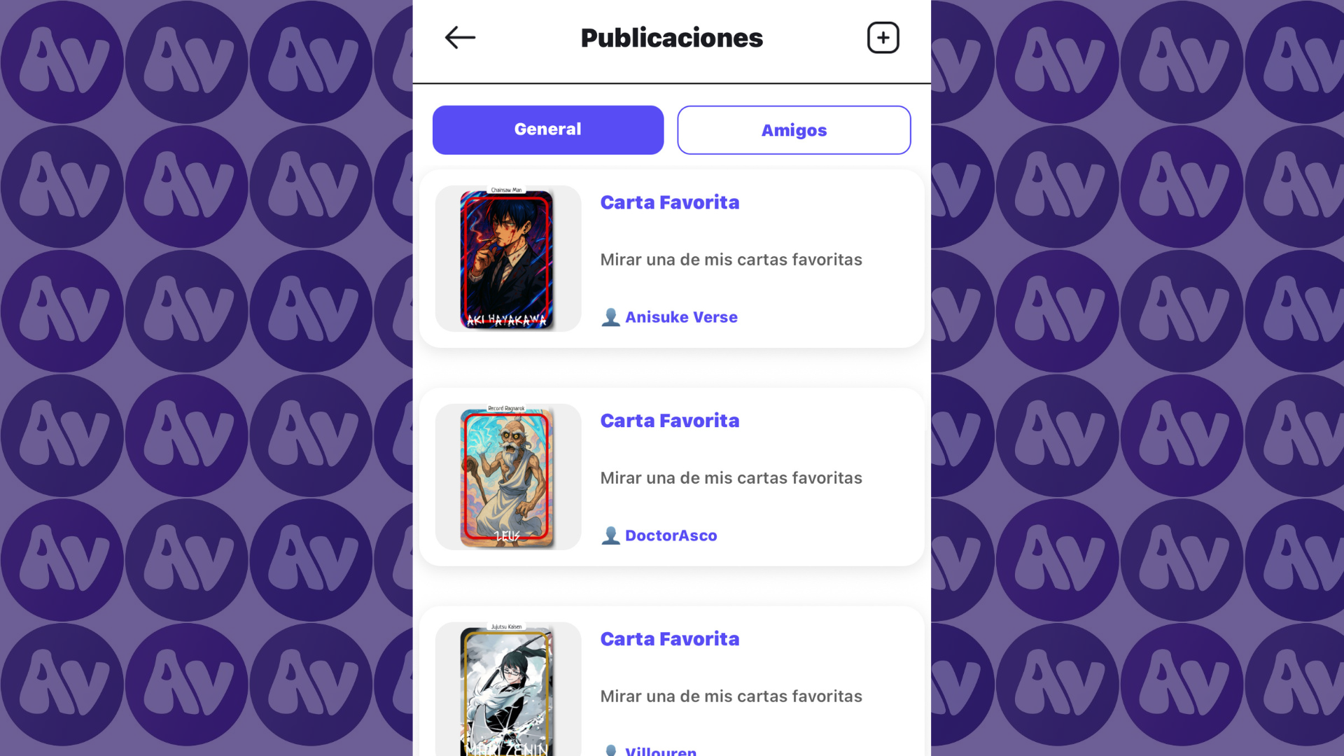 Comparativa semanal de personajes en AniVerse, duelo de atributos de anime